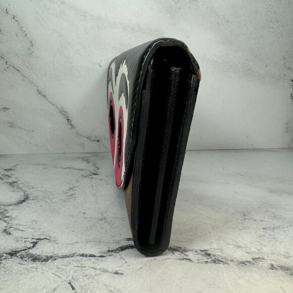 Louis Vuitton Kabuki Wallet Sarah eyes Monogram Japan Pink Long Leather Rare LV - Picture 8 of 16